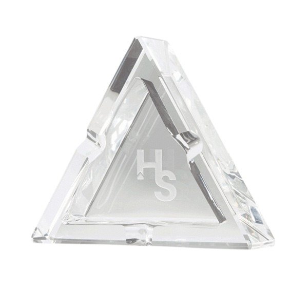 Higher Standards Crystal Ashtray