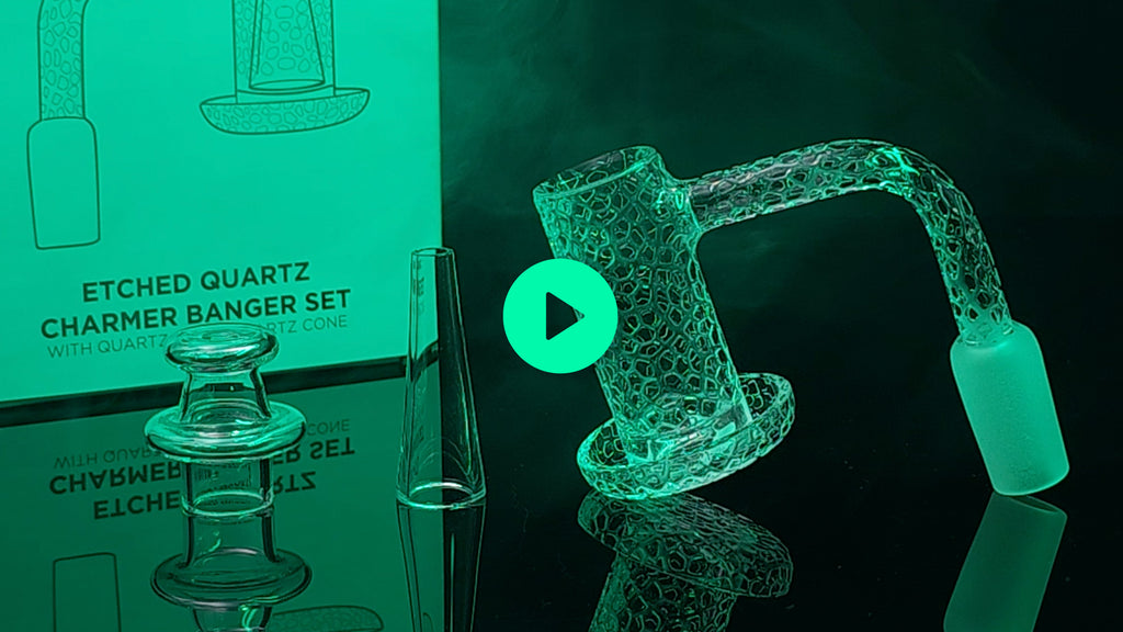 Dabbing in Style: Unveiling the Elegance of the Etched Quartz Charmer Banger Set