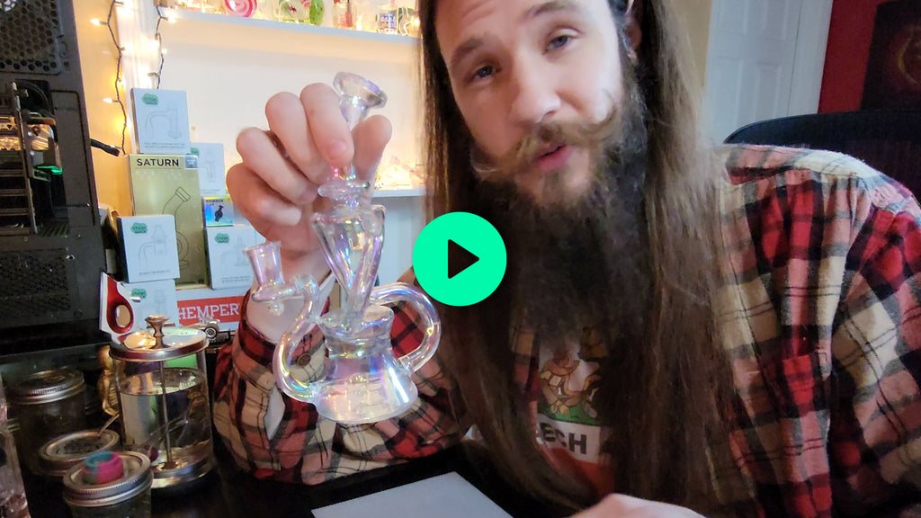 8in  Showerhead Recycler Dab Rig Review