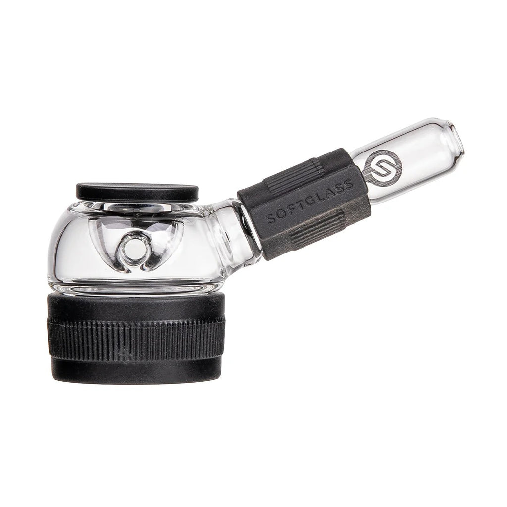 Softglass Core Hand Pipe with borosilicate glass and silicone grip