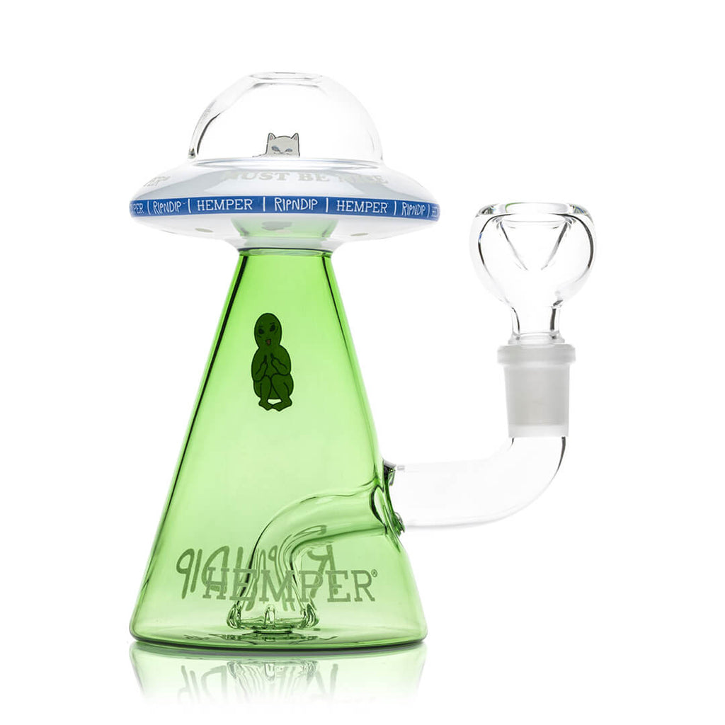 RIPNDIP x HEMPER Lord Nermal UFO Glass Water Pipe - 14mm Bong
