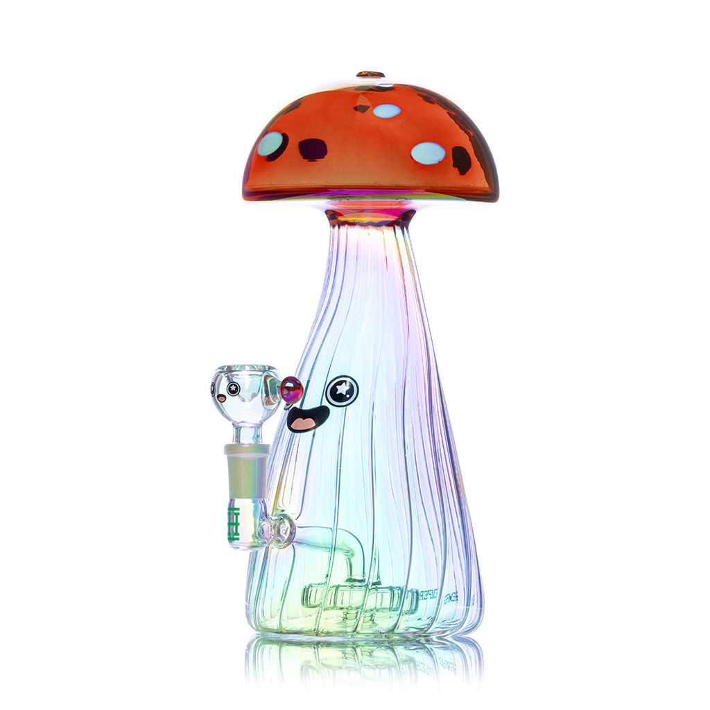 Hemper Trippy Shroom Bong - 14mm Glass Water Pipe