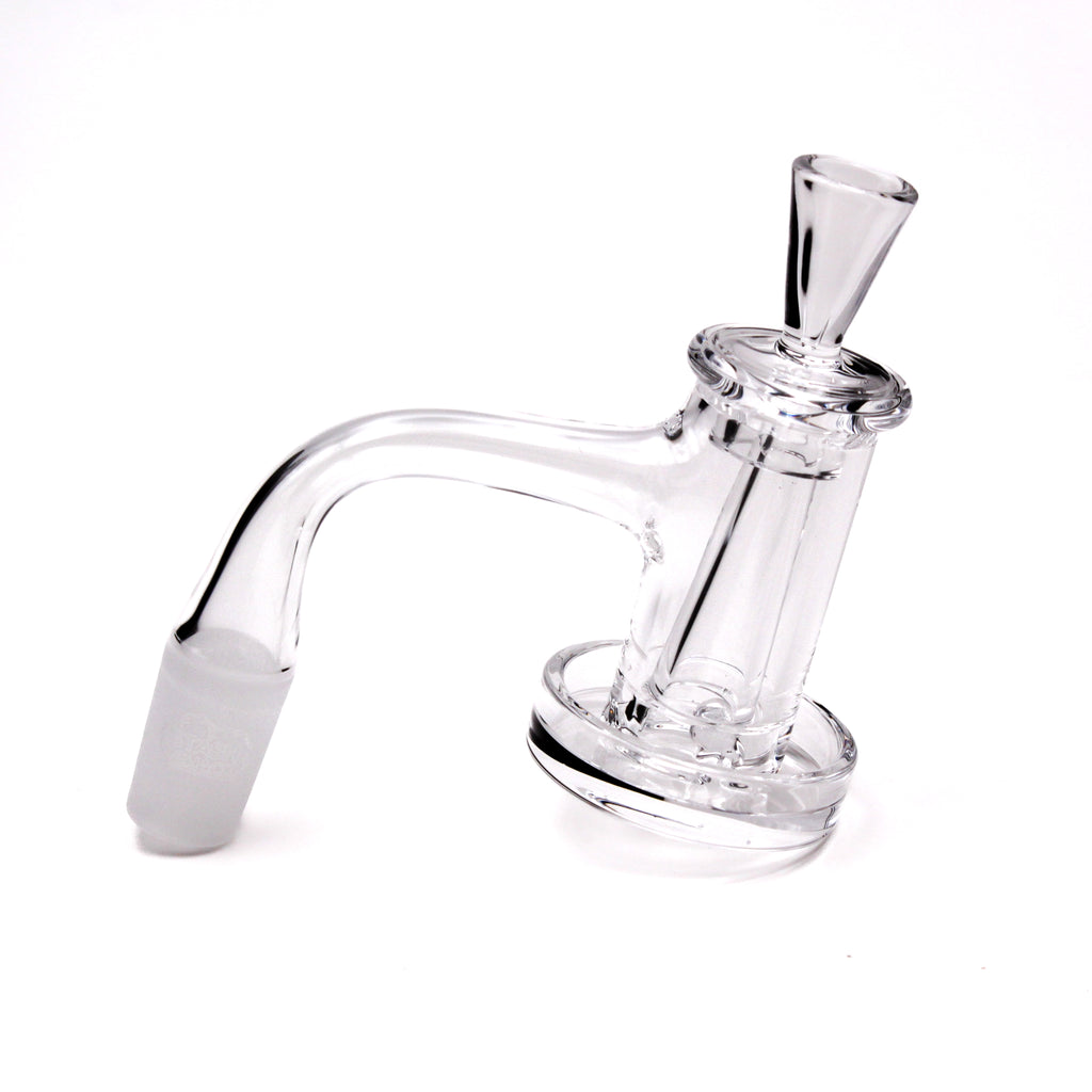 Full Weld Charmer Quartz Banger Set with Quartz Cap & Quartz Cone