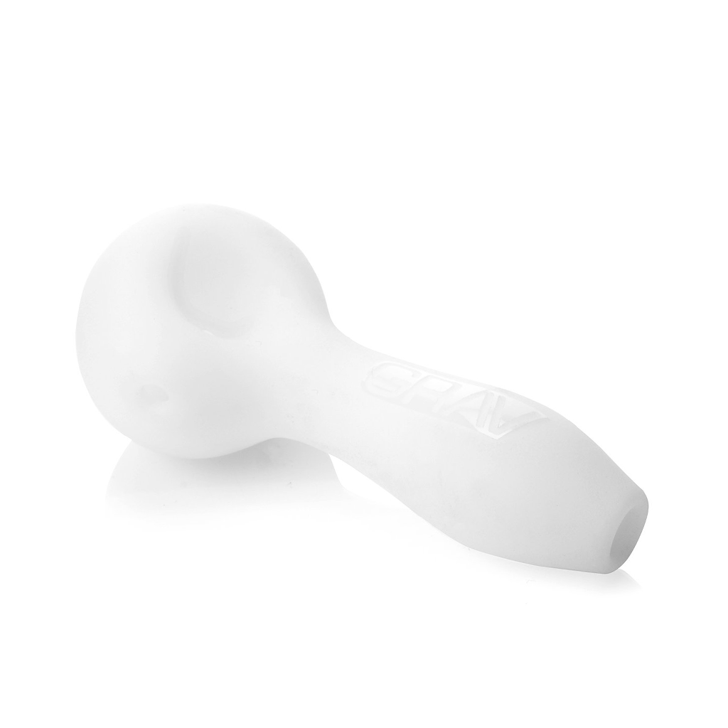 GRAV Sandblasted Spoon - 4" Glass Spoon Pipe