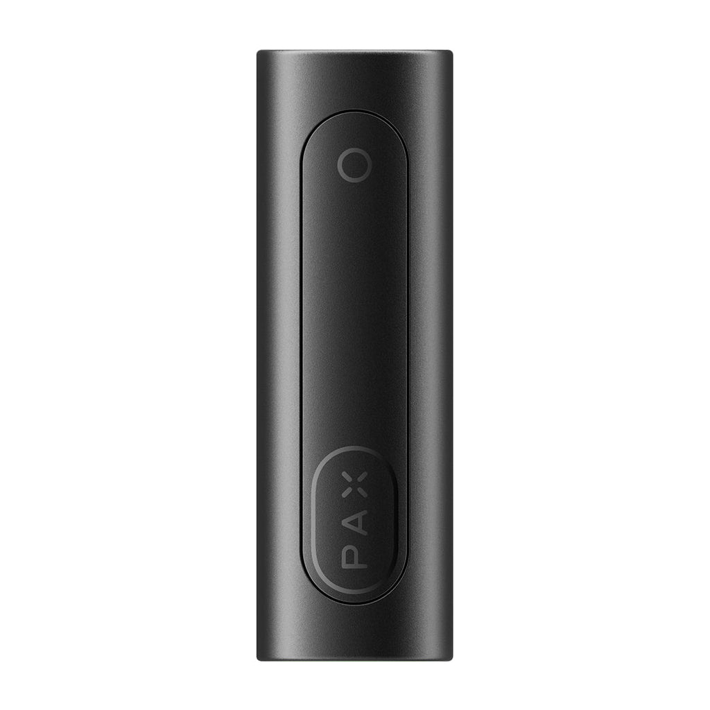Black PAX FLOW device on a white background