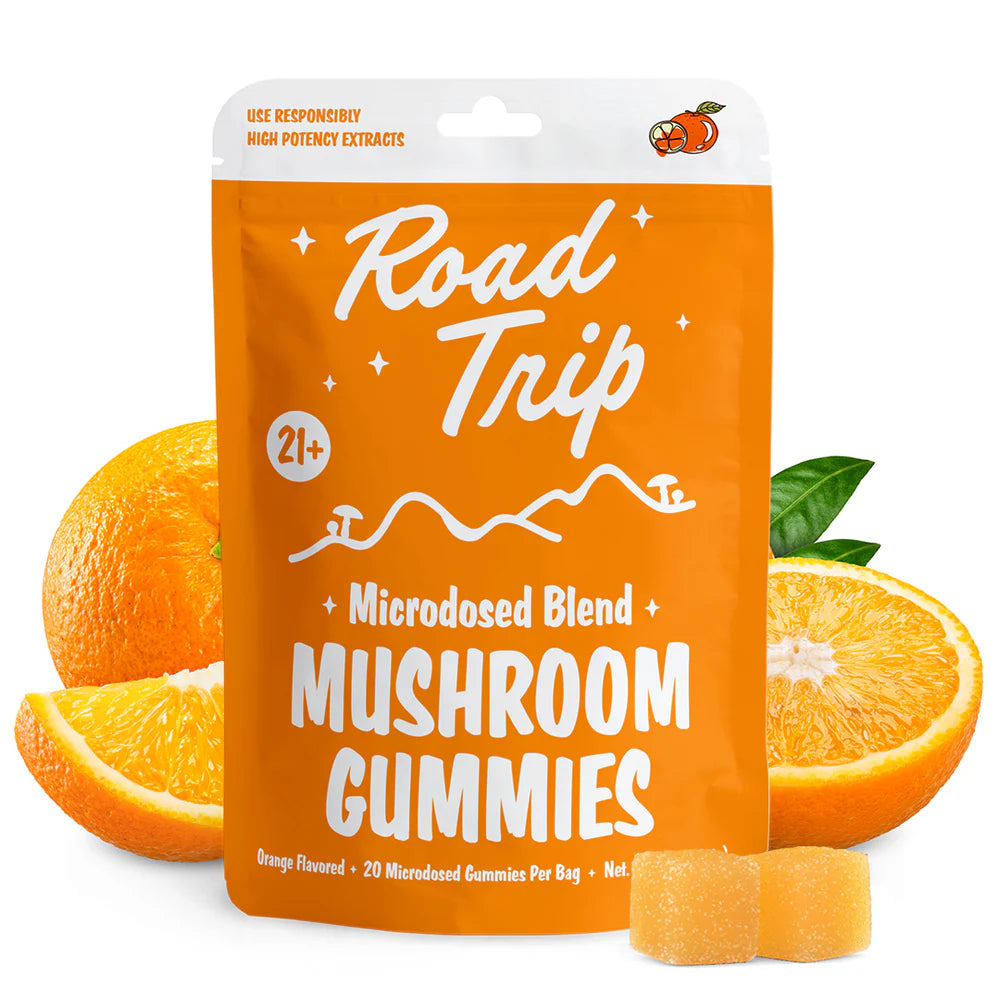 Road Trip MICRODOSED Gummies + Functional Mushrooms - Orange