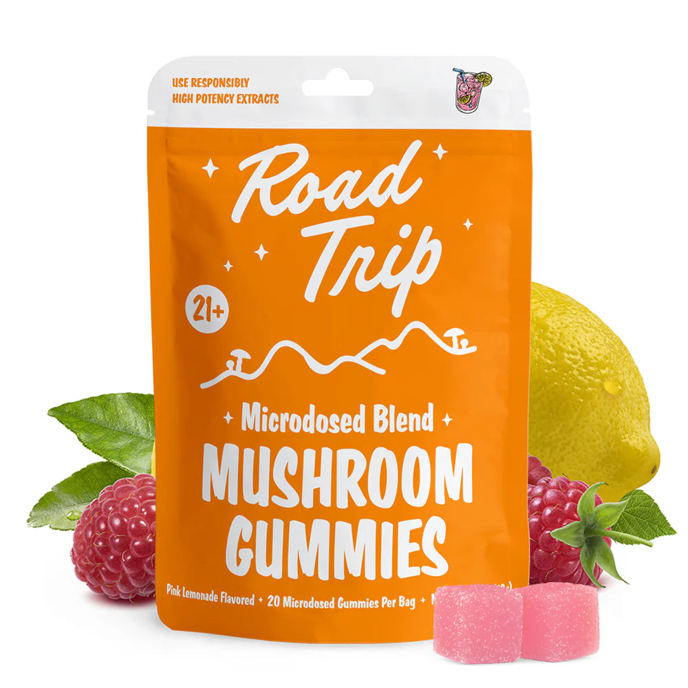 Road Trip MICRODOSED Gummies + Functional Mushrooms - Pink Lemonade