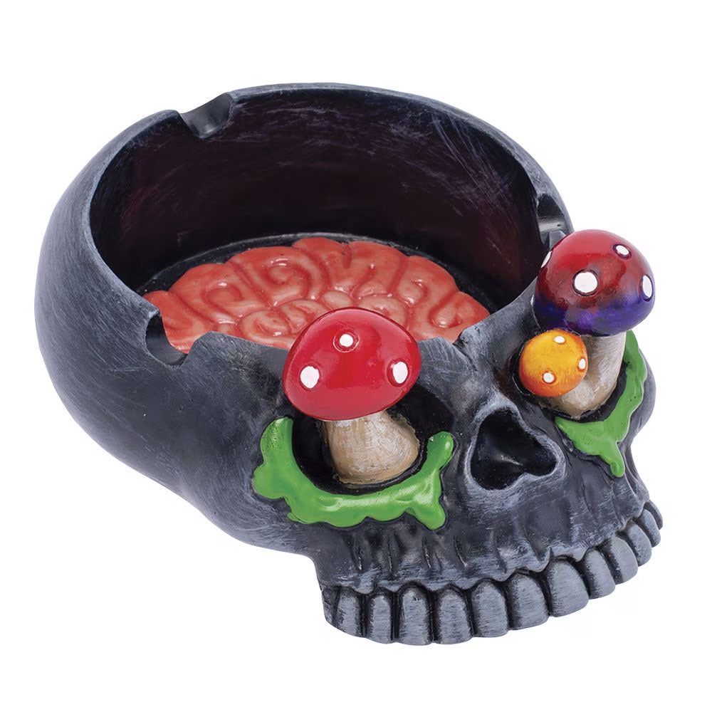 Skull Brain & Mushroom Eyes Ashtray