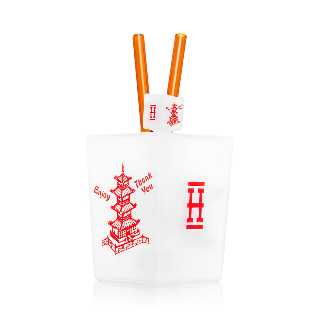 Hemper Chinese Takeout Glass Water Pipe - 14mm Novelty Bong