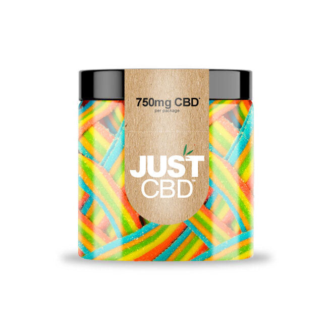 JustCBD CBD Gummy Rainbow Ribbon Jars