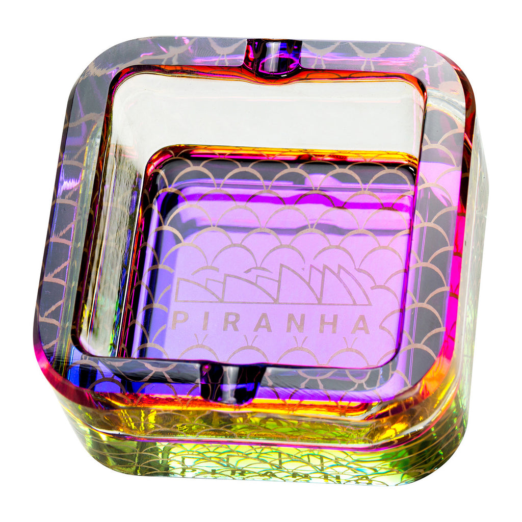 Piranha Glass Cube Ashtray