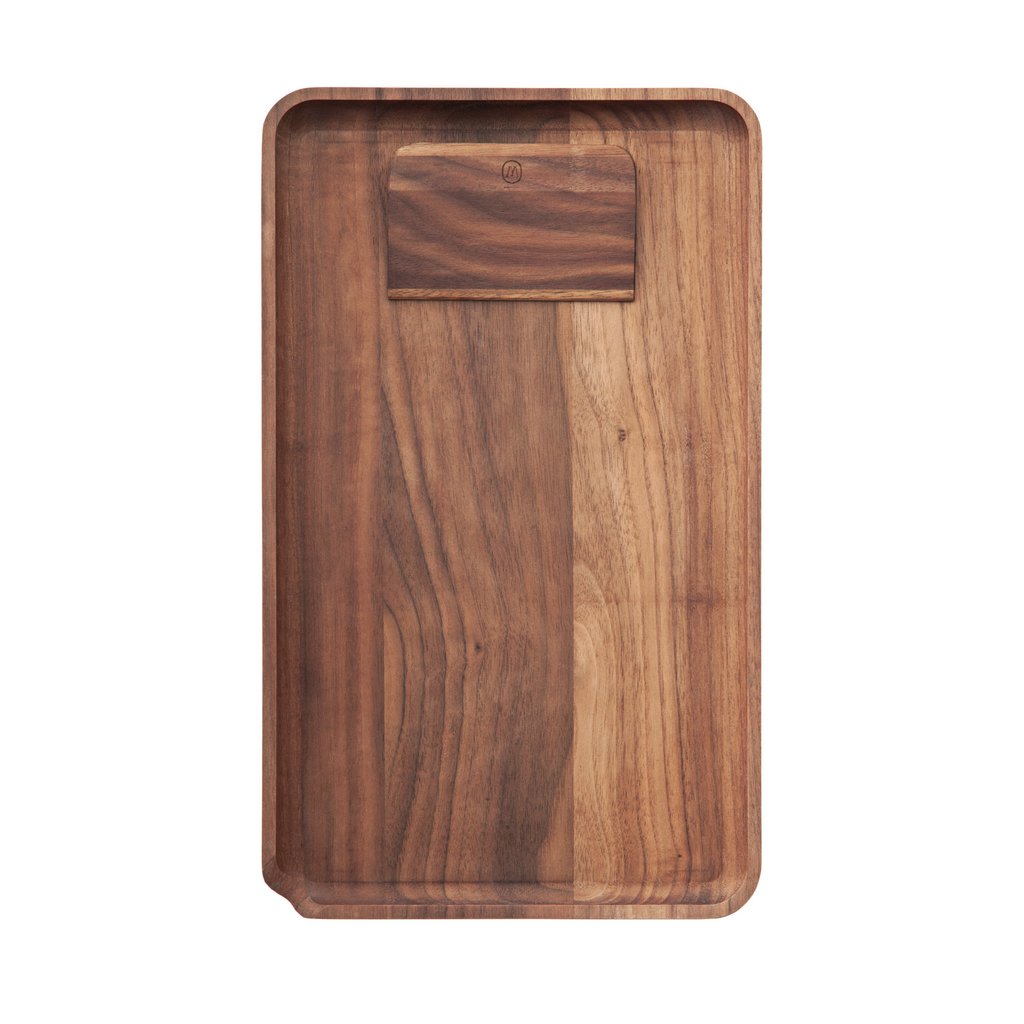 Marley Natural Black Walnut Rolling Tray